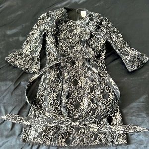 Limited Edition XS Silver Lace and Black dress